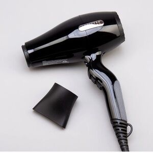 Black Hair Dryer with Concentrator Nozzle Attachment #MC5